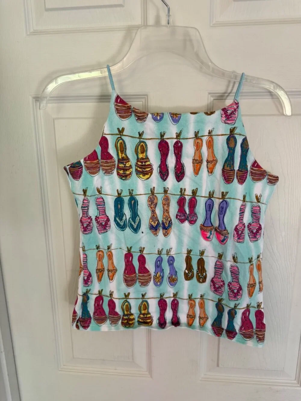 Vintage 90's B.Y.B.B. By Susan Lawrence Flip Flop Tank Top Size Medium - Picture 4 of 5